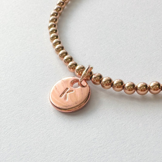 14k Rose Gold Charm Bracelet