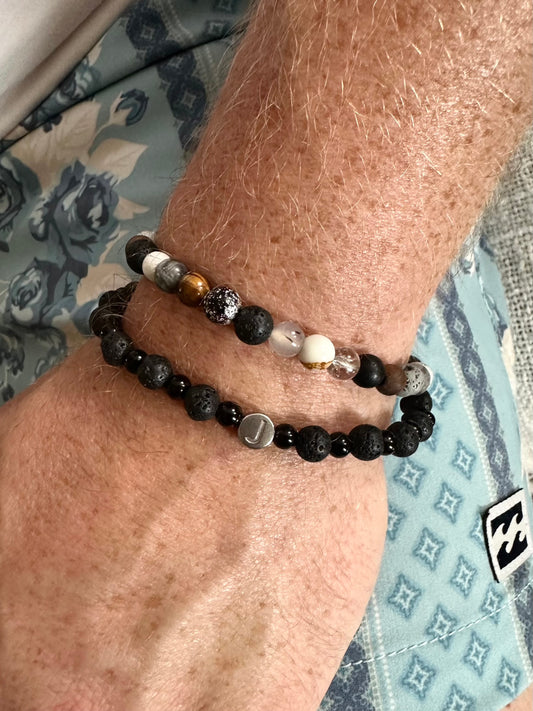 ‘Elements’ Bracelet Mixed Stone & Wood