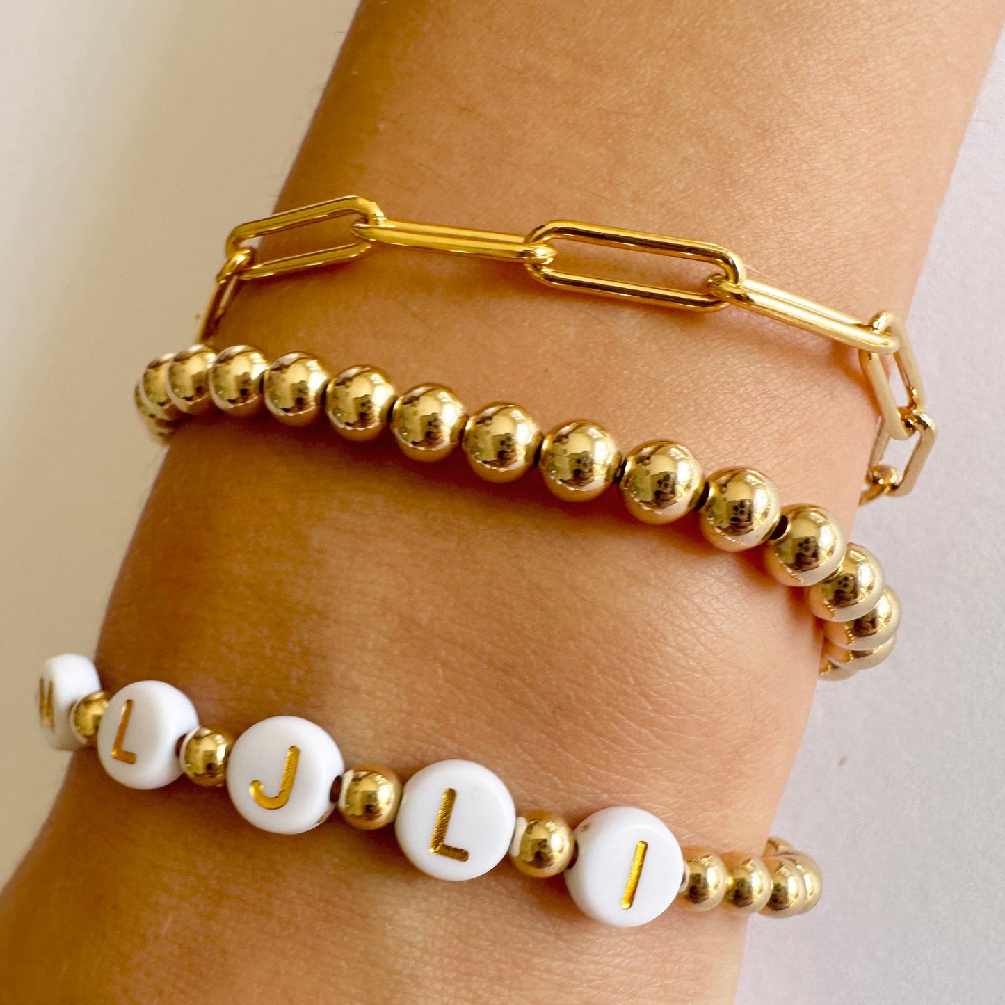 14k Gold Filled Paperclip Bracelet