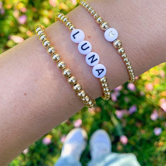Personalised Name Bracelet- 14k Gold-filled