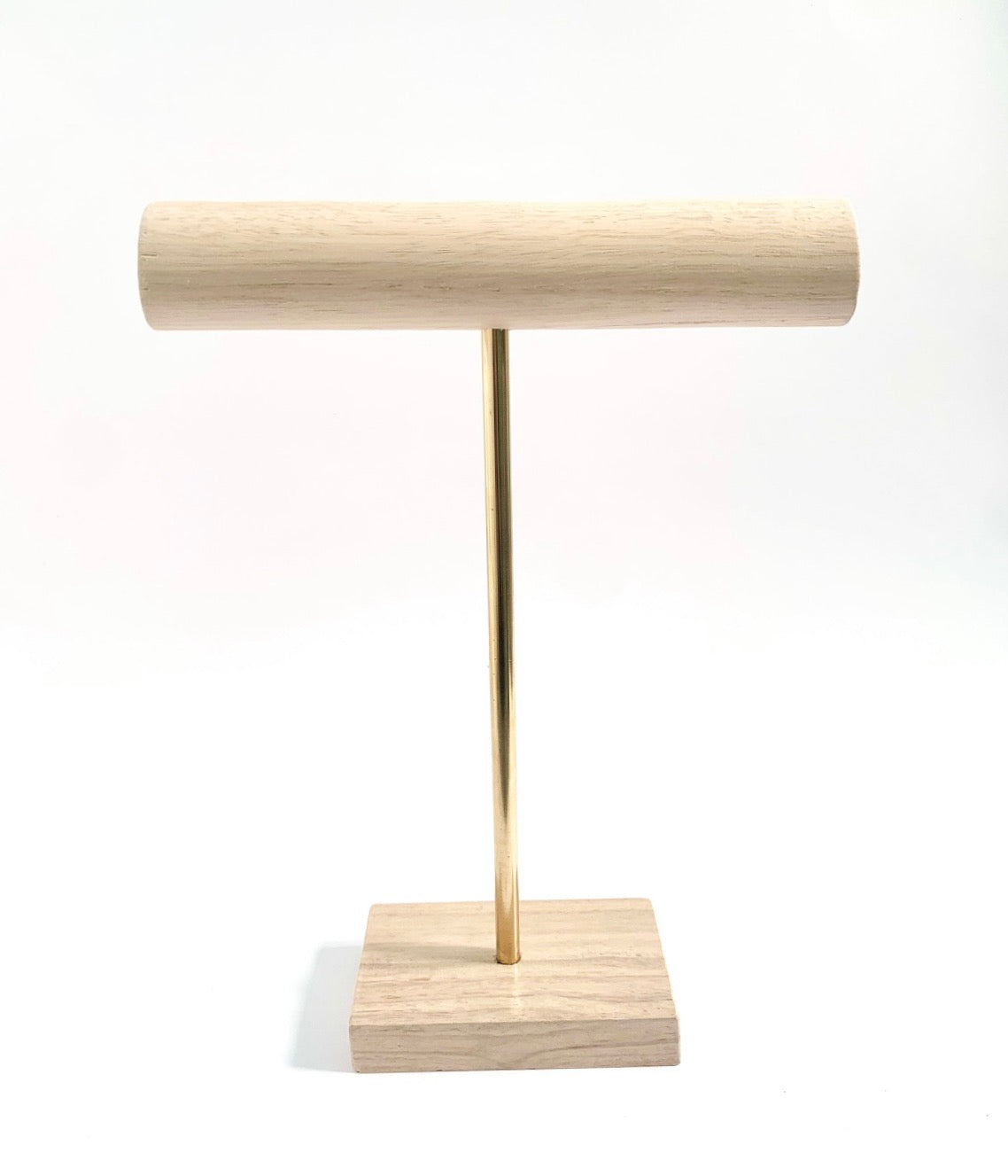 Wood and Brass Jewellery Stand