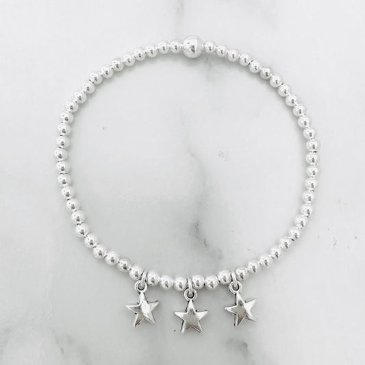 Tiny Stars Sterling Silver Bracelet