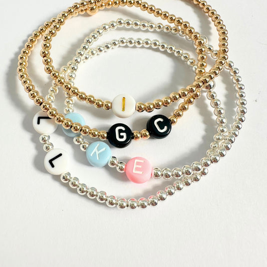 Tiny Personalised Initials Bracelet