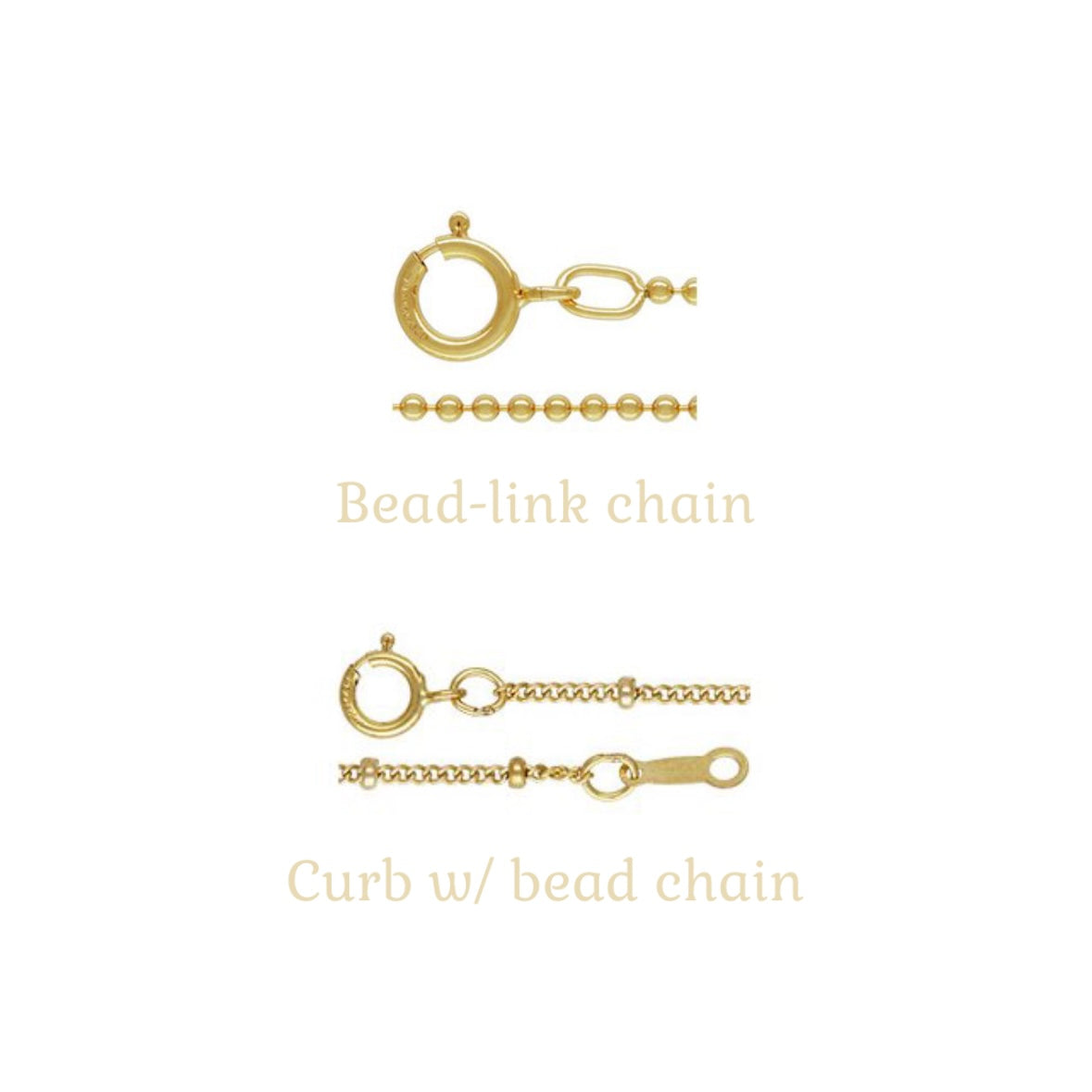 Stamped Letter Charm Necklace