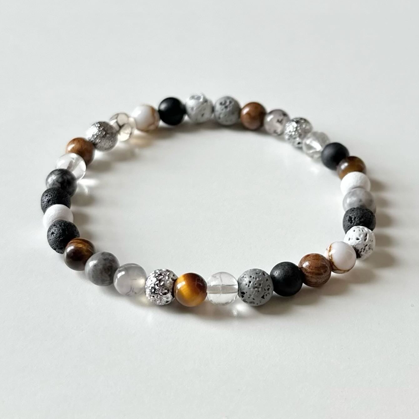 ‘Elements’ Bracelet Mixed Stone & Wood
