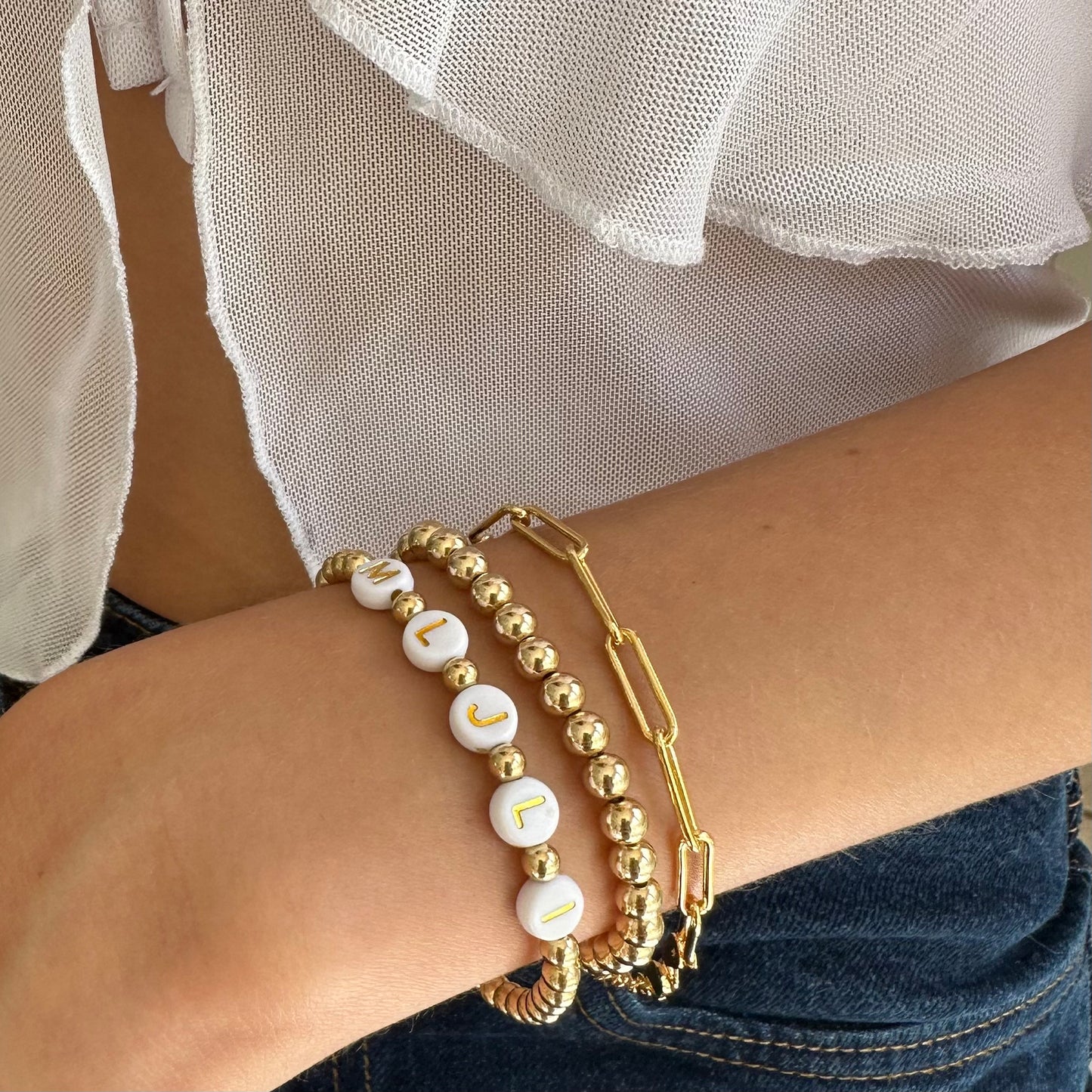 Solid 14k Gold Filled ‘Love Linked’ Bracelet