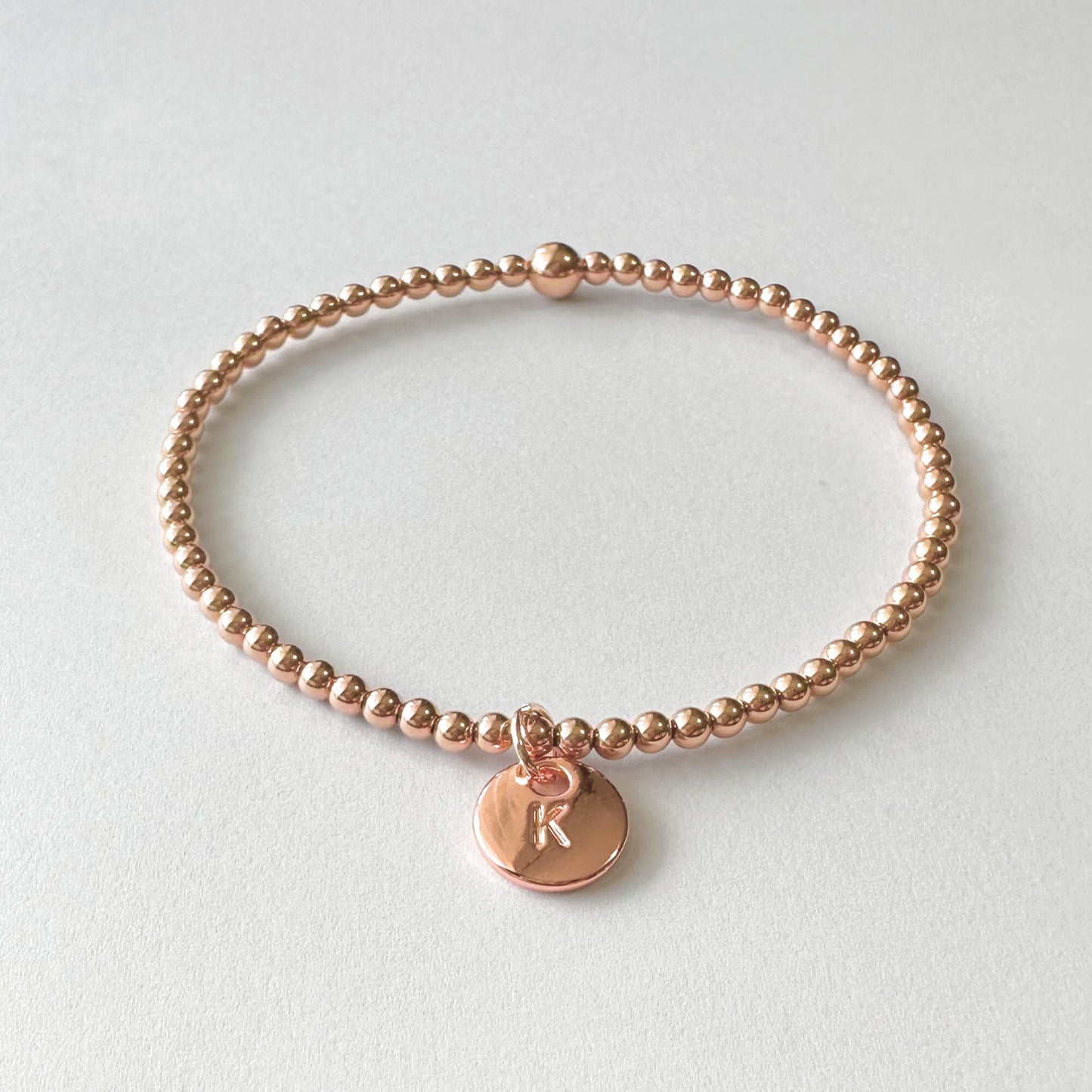 14k Rose Gold Charm Bracelet