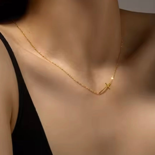 Gold Cross Necklace