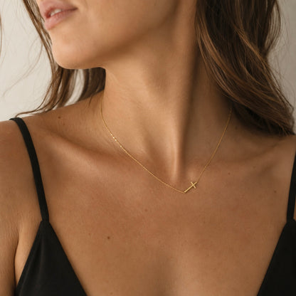Gold Cross Necklace