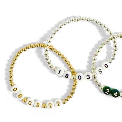 Personalised Date Number Bracelet