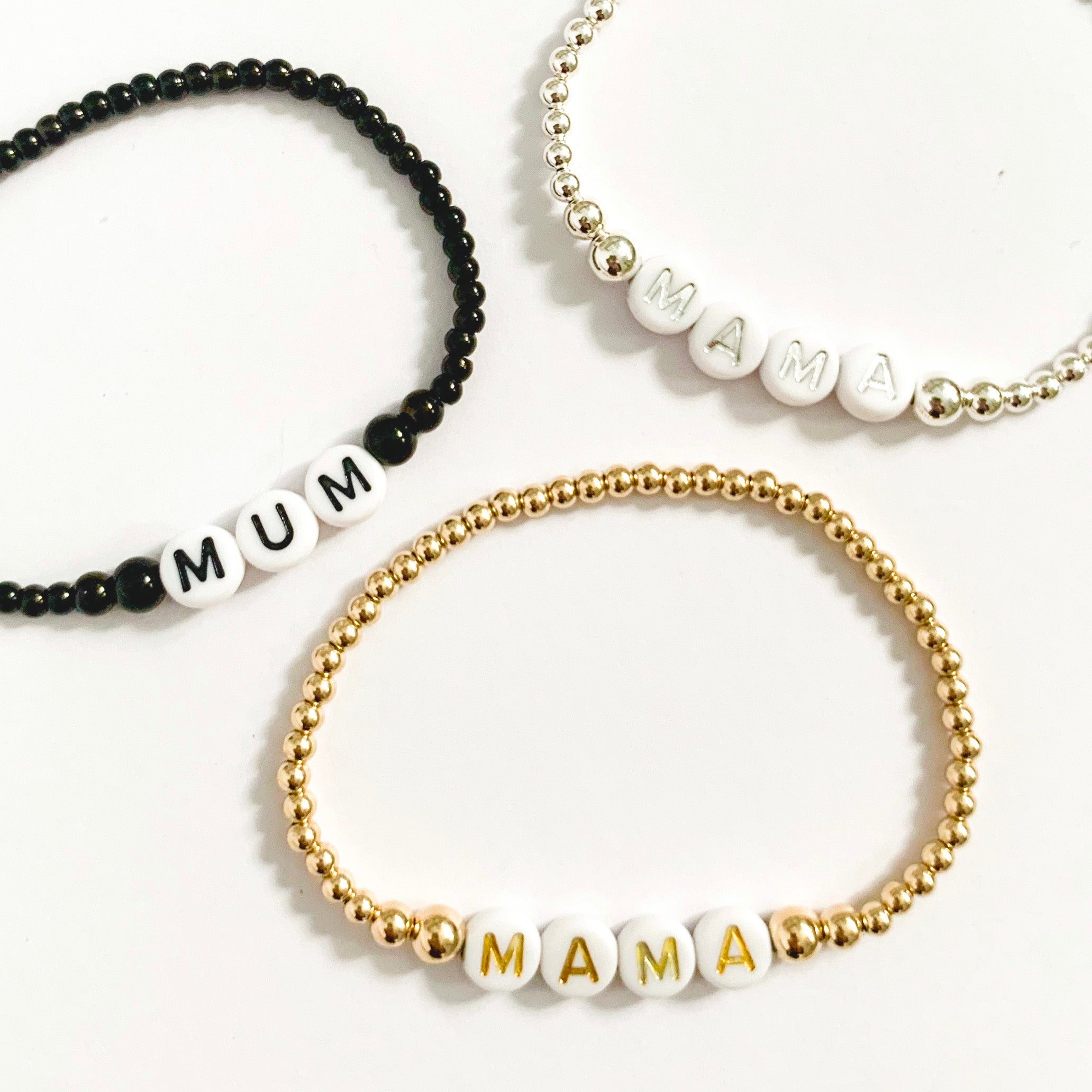 Zoë Chicco 14k Gold Pavé Diamond MAMA Small Curb Chain Bracelet – ZOË CHICCO