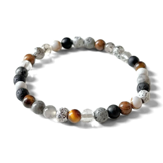 ‘Elements’ Bracelet Mixed Stone & Wood