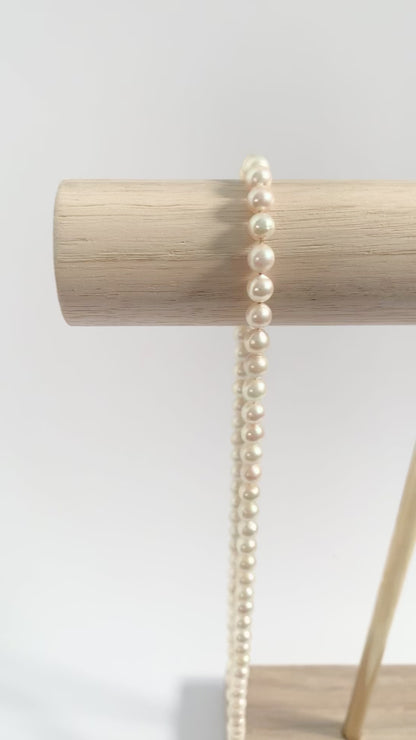 Wood and Brass Jewellery Stand