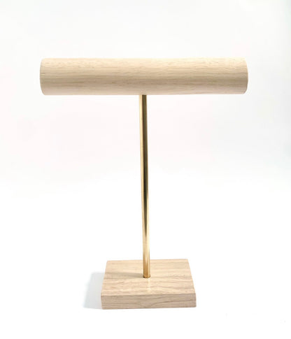 Wood and Brass Jewellery Stand